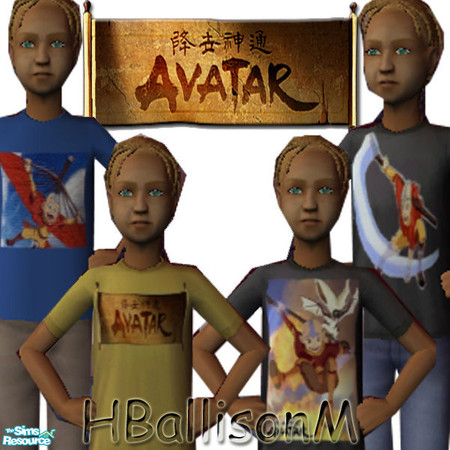 Sims 2 — The Avatar Tee Collection by HBallisonM — With big brother away at college, the little bro no longer gets old