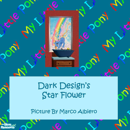 Sims 2 — Dark Design's My Little Pony Star Flower by Dark_Design — This is a part of Dark Design's My Little Pony