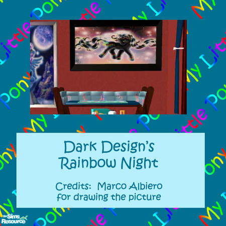 Sims 2 — Dark Design's My Little Pony Rainbow Nig by Dark_Design — This is a part of Dark Design's My Little Pony