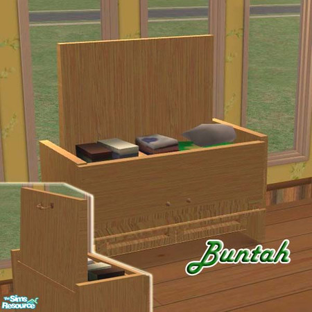 Sims 2 — Light Wood Clothing Chest by buntah — This is a recolor of my Clothing Chest. You must have the base mesh file