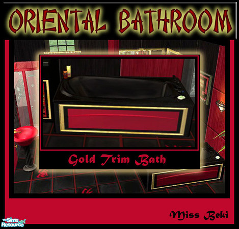 Sims 2 — Bath - Oriental Bathroom by miss_beki — Bath - Part of the Oriental Bathroom by Miss Beki