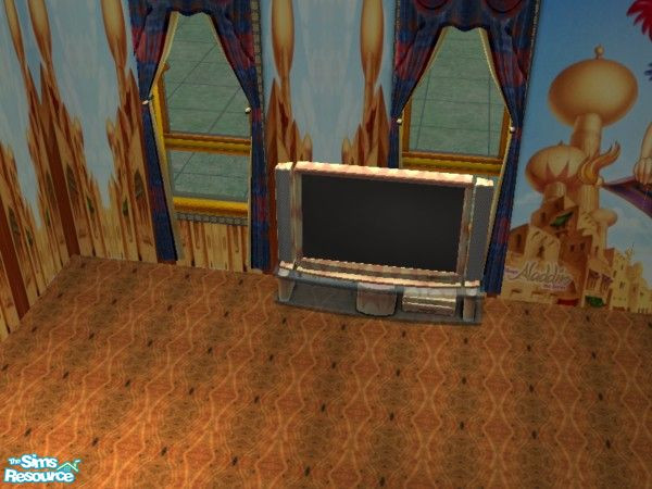 Sims 2 — Aladdin Bedroom TV by ead425 — Thanks to Toon Disney: 10 items 4 walls: tv