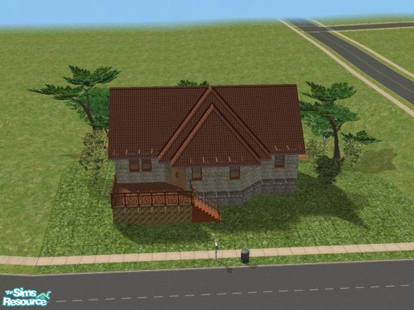 Sims 2 — Samsonian by arwxphile — Nice fully landscaped 2 bedroom, 2 bath house. Has large back deck overlooking the