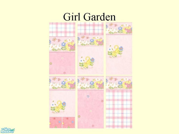 Sims 2 — Girl Garden by TSR Archive — For little girl bedroom