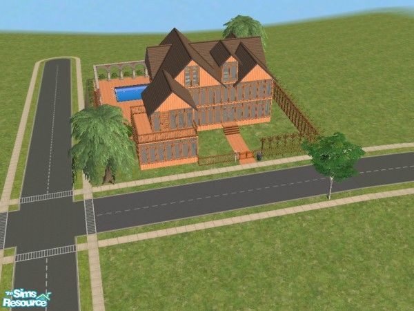 Sims 2 — JE1969-1 by Angelus123 — A medium sized open-planned home with the potential to create rooms as you please. I've