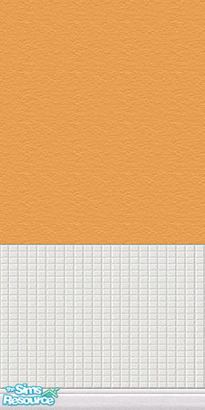 Sims 2 — Splash of Orange Tiles by Rumpelteazer — A peaceful, zen-like balance between orange and not-orange. Perfect for