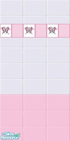 Sims 2 — Pink Butterfly Tile by tagandkiss8100 — Pink Butterfly Tile