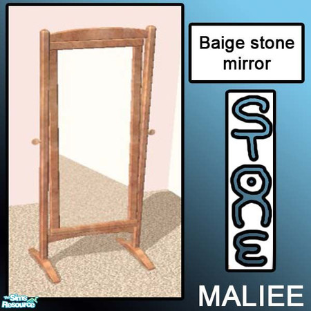 Sims 2 — stone mirror by maliee1 — here is a beautiful baige collectin, of objects made from the finest stone in all of