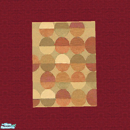 Sims 2 — Blessed Burgundy Rug by paulajedi — Blessed Burgundy Rug - Recolor of Windkeeper's 3x4 Rug. Original mesh needed