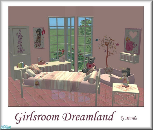 Sims 2 — Girls Dreamland by marilu — New Bedroom for Sims-Girls