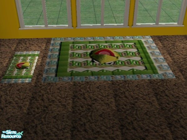 Sims 2 — Kermit Nursery rug set by ead425 — Thanks to the Muppets: 14 items: 2 wall: rug set 