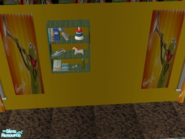 Sims 2 — Kermit Nursery shelf by ead425 — Thanks to the Muppets: 16 items: 2 wall: decorative shelf 