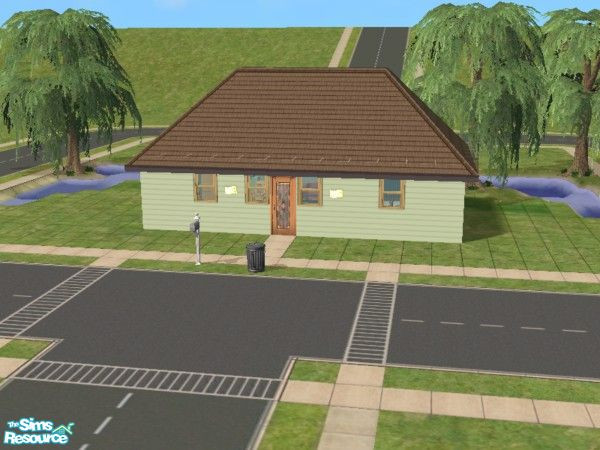 Sims 2 — Willow Walk, 8 by cwykes — starter house on small lot for those with less capable PCs. Place next to other