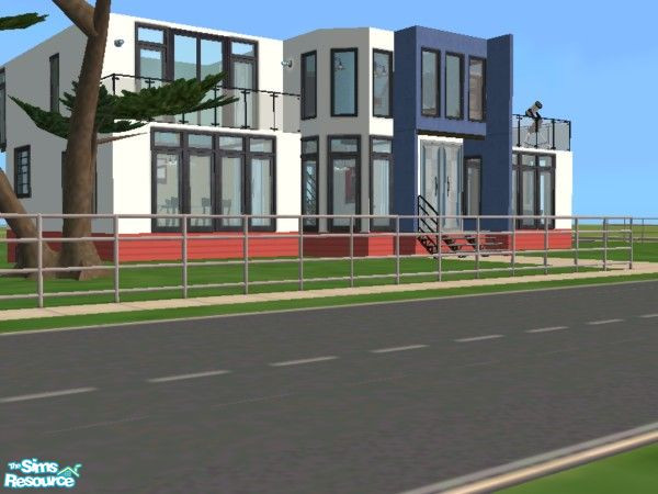 Sims 2 — The Modernitto by devil_shark — I decided to make a modern house so here's what I came up with. What can I say