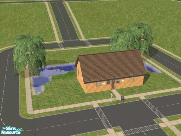 Sims 2 — Willow walk, 5 by cwykes — starter house on small lot for those with less capable PCs. Place next to other