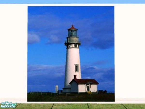 Sims 2 — Big Poster - Lighthouse by dddrake — Gigantic poster (3 tiles wide, full wall height) Original mesh can be found