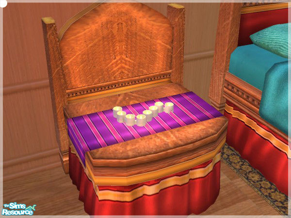 Sims 2 — Burj Decoration Sheet 2 - rec4 by senemm — A classy and vibrant bedroom set inspired by Dubai\'s Burj Al Arab.