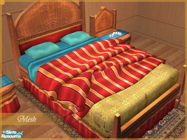 Sims 2 — Burj Decoration Sheet by senemm — A classy and vibrant bedroom set inspired by Dubai\'s Burj Al Arab. The set