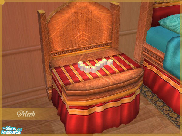Sims 2 — Burj Decoration Sheet 2 by senemm — A classy and vibrant bedroom set inspired by Dubai\'s Burj Al Arab. The set