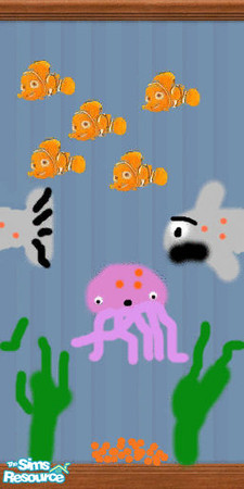 Sims 2 — Fish_and_Nemos by xrl_derek5 — It's a manet, and a fish, and many nemos. Eat them if you want to!
