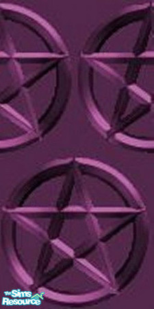 Sims 2 — purple by twistedstar — with pentagrams