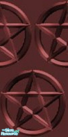 Sims 2 — burgundy by twistedstar — with pentagrams