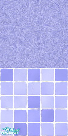 Sims 2 — MDP Lilac Swirl Half Solid-Tile by MelandStv — There are 10 colours and 2 textures for a total of 20 walls in