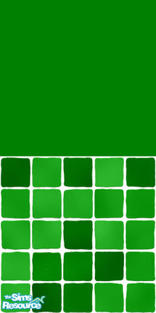 Sims 2 — MDP Green Half Solid-Tile by MelandStv — There are 10 colours and 2 textures for a total of 20 walls in this