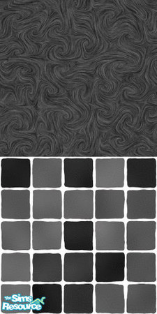Sims 2 — MDP Charcole Swirl Half Solid-Tile by MelandStv — There are 10 colours and 2 textures for a total of 20 walls in