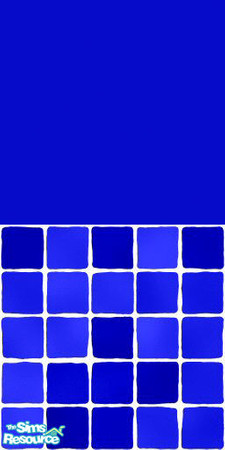 Sims 2 — MDP Blue Half Solid-Tile by MelandStv — There are 10 colours and 2 textures for a total of 20 walls in this set.
