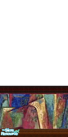 Sims 2 — Blocked by Lorah — Blocks in vivid green, blue, gold, burgandy, gold and teal.