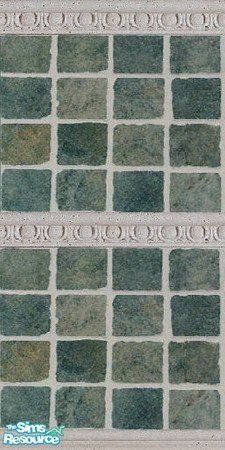 Sims 2 — SoSm(S2)26Greentilewl by SouthernSimmer — Green Tile Wall by Southern Simmer