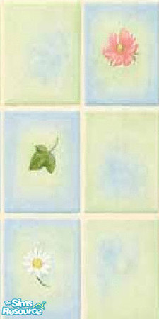 Sims 2 — Wall Perfect by Goldiloxx — Fabulous nature tiles.