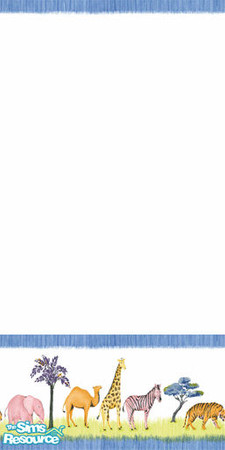 Sims 2 — Wild Animals by skyewr — Animal border, white wall.