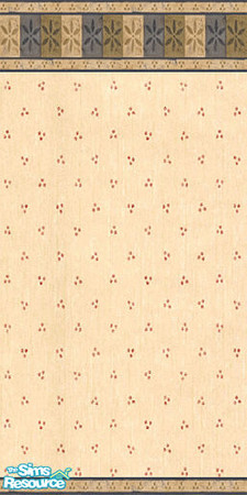 Sims 2 — Stencils 2 by skyewr — Stencil border in beige, blue, and green.