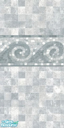 Sims 2 — Blue Tile 2 by TSR Archive — For Bathroom