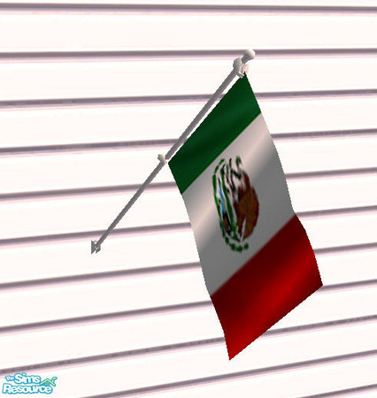 Sims 2 — Flags for your Home - Mexico by Gamerg — This is the Flags for the Home Series Mexico Flag.