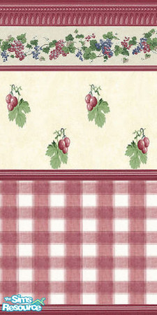 Sims 2 — RG_Split by Astarta — Grape wall and floor set for country stile kitchen.