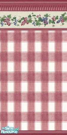 Sims 2 — RG_Full 2 by Astarta — Grape wall and floor set for country stile kitchen.