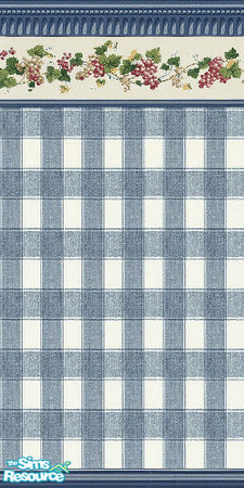 Sims 2 — BG_Full 2 by Astarta — Grape wall and floor set for country stile kitchen.