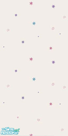 Sims 2 — Stars, Hearts, And Spirals Wallpaper by britt76 — Part of the Kids Wallpaper Collection