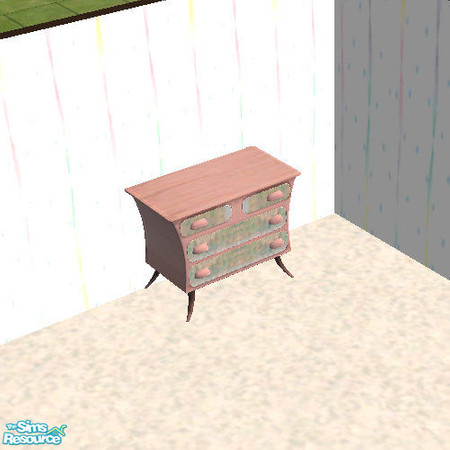 Sims 2 — Girls Play Houses Dresser by slinki — Girls Play Houses - This dresser is part of the Girls Play House Set.