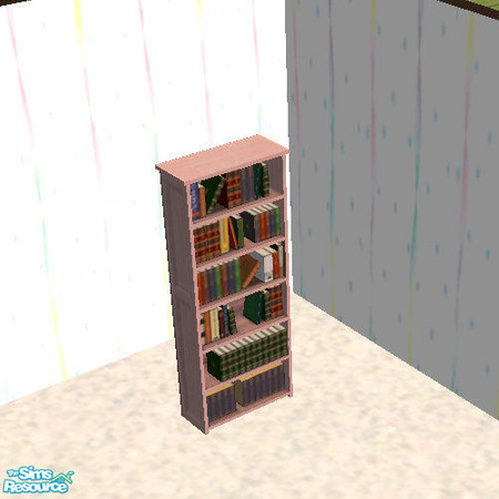 Sims 2 — Girls Play Houses Bookcase by slinki — Girls Play Houses - This bookcase is part of the Girls Play House Set.