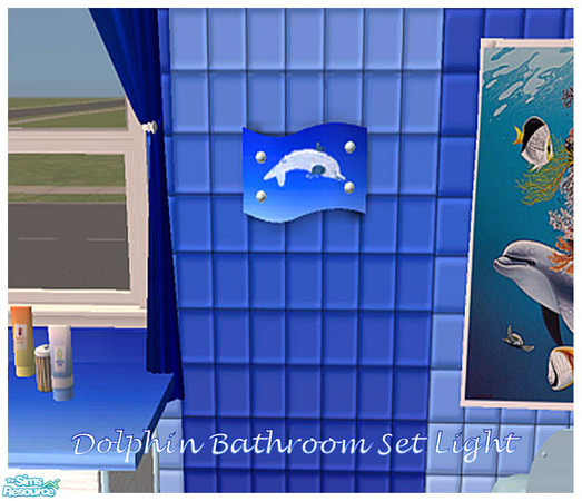 Sims 2 — LED Dolphin Bathroom Wall Light by ladyearthdancer — Look for a matching bedroom coming soon..You will need