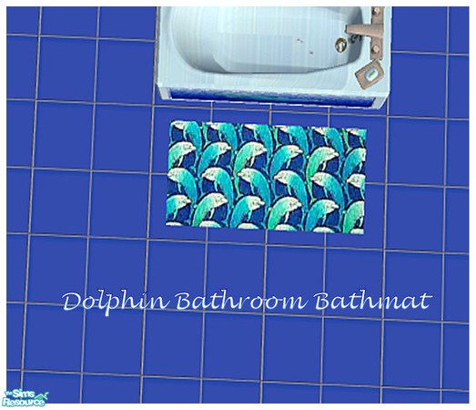 Sims 2 — LED Dolphin Bathroom Bath Mat by ladyearthdancer — Look for a matching bedroom coming soon..You will need