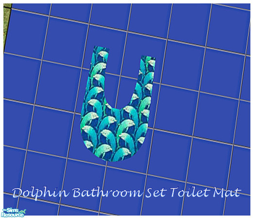 Sims 2 — LED Dolphin Bathroom Toliet Mat by ladyearthdancer — Look for a matching bedroom coming soon..You will need