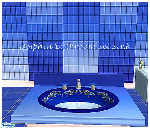 Sims 2 — LED Dolphin Bathroom Sink by ladyearthdancer — Look for a matching bedroom coming soon..You will need
