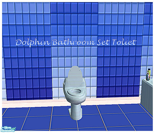 Sims 2 — LED Dolphin Bathroom Toliet by ladyearthdancer — Look for a matching bedroom coming soon..You will need