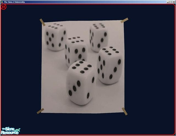 Sims 2 — Dice Poster by dddrake — Find under "Reggae Mon"