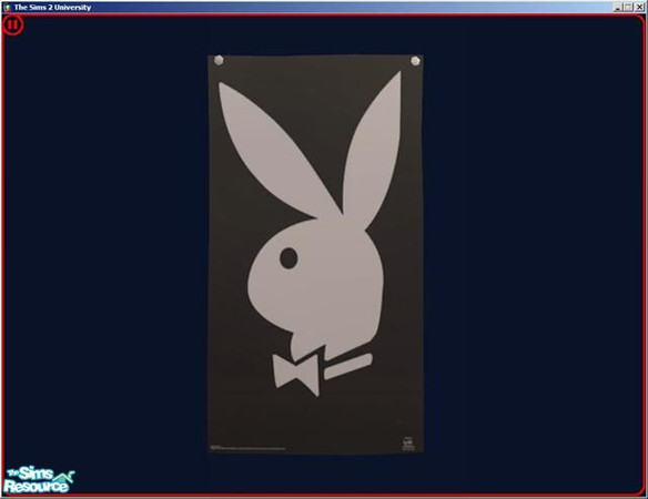 Sims 2 — Playboy Logo Poster by dddrake — Find under "Surf the Universe"